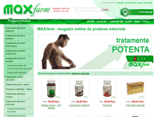 Tablet Screenshot of maxfarm.ro